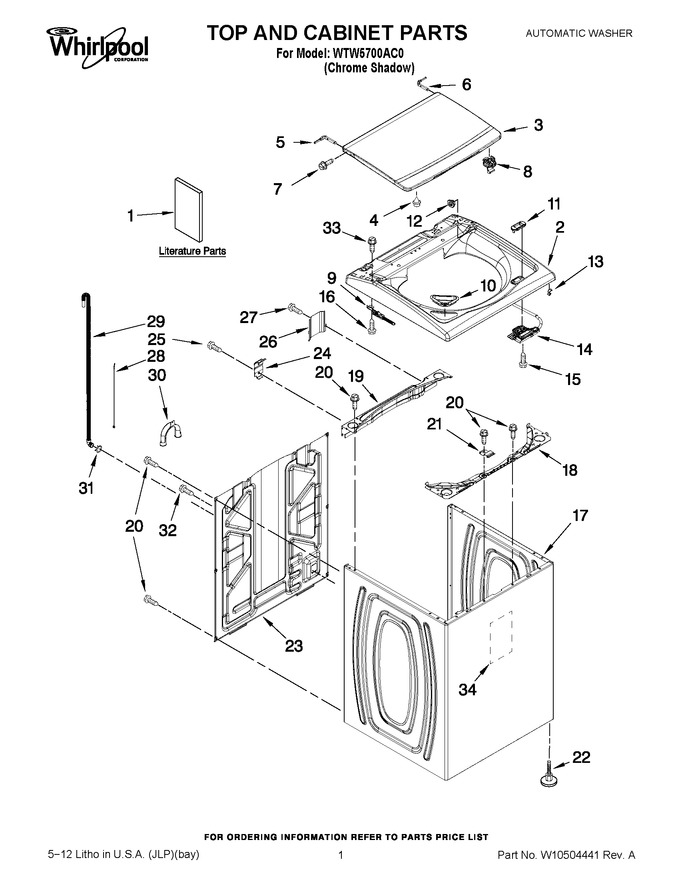 Diagram for WTW5700AC0