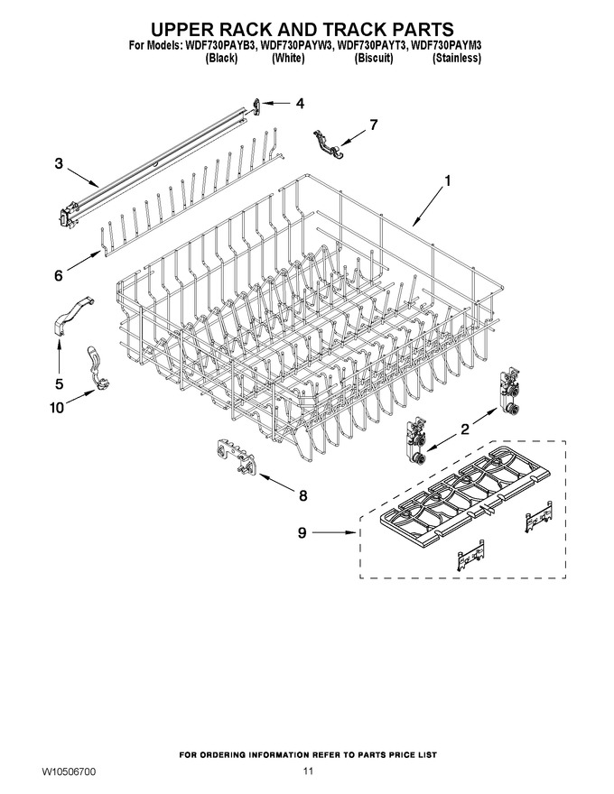 Diagram for WDF730PAYW3