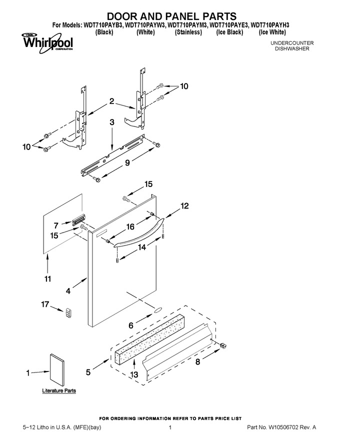 Diagram for WDT710PAYE3