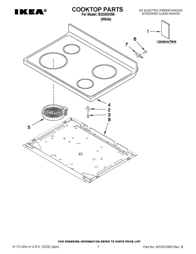 Diagram for IES350XW0