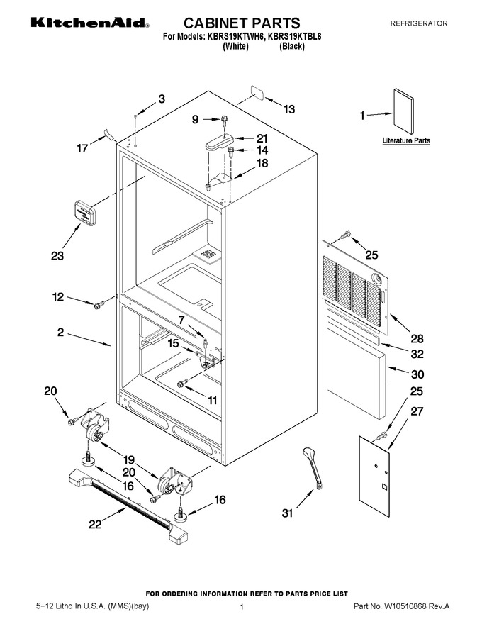 Diagram for KBRS19KTWH6