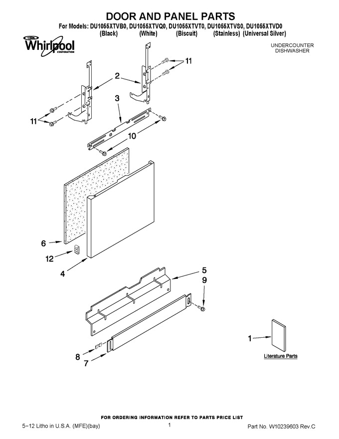 Diagram for DU1055XTVS0