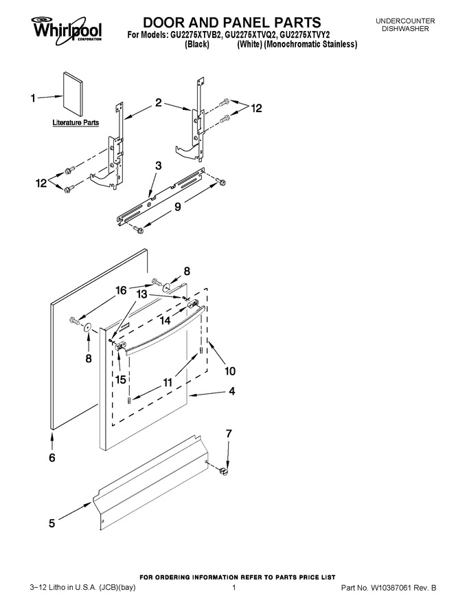 Diagram for GU2275XTVB2