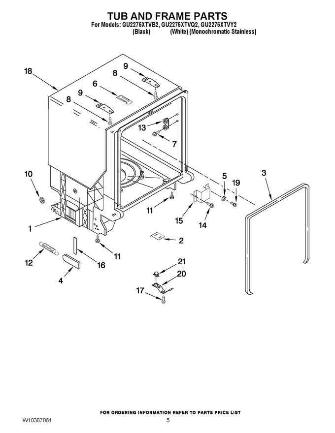 Diagram for GU2275XTVB2
