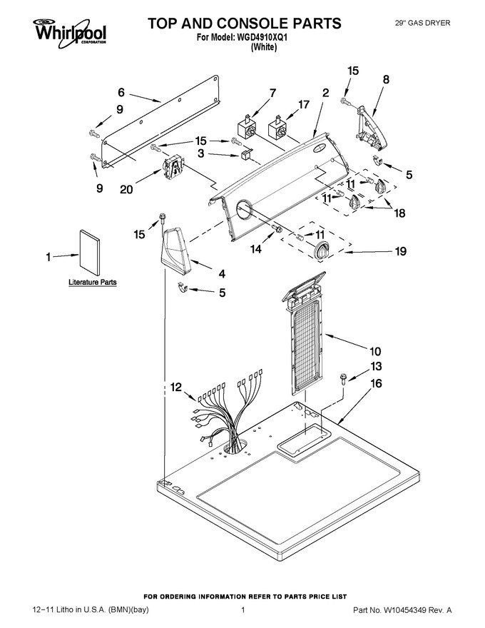 Diagram for WGD4910XQ1