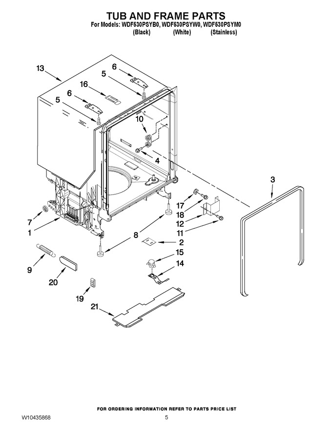 Diagram for WDF530PSYW0
