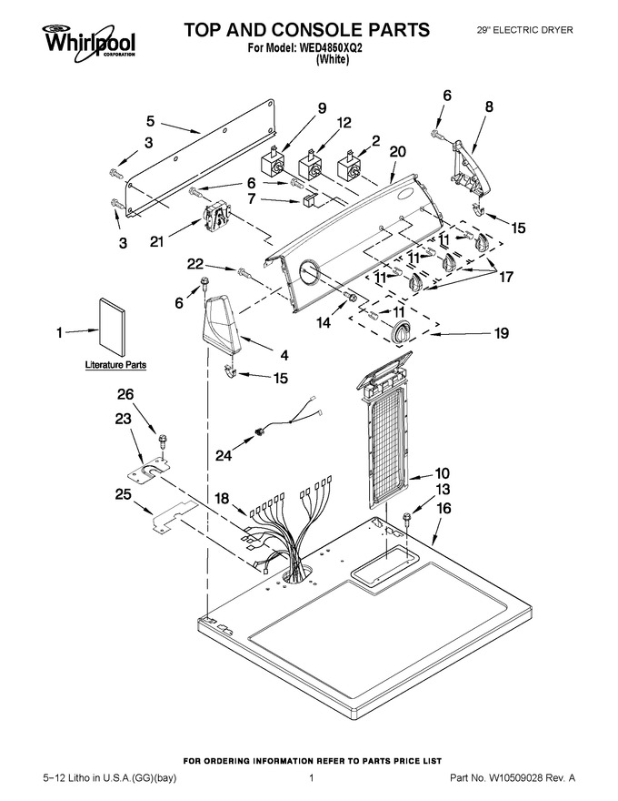 Diagram for WED4850XQ2