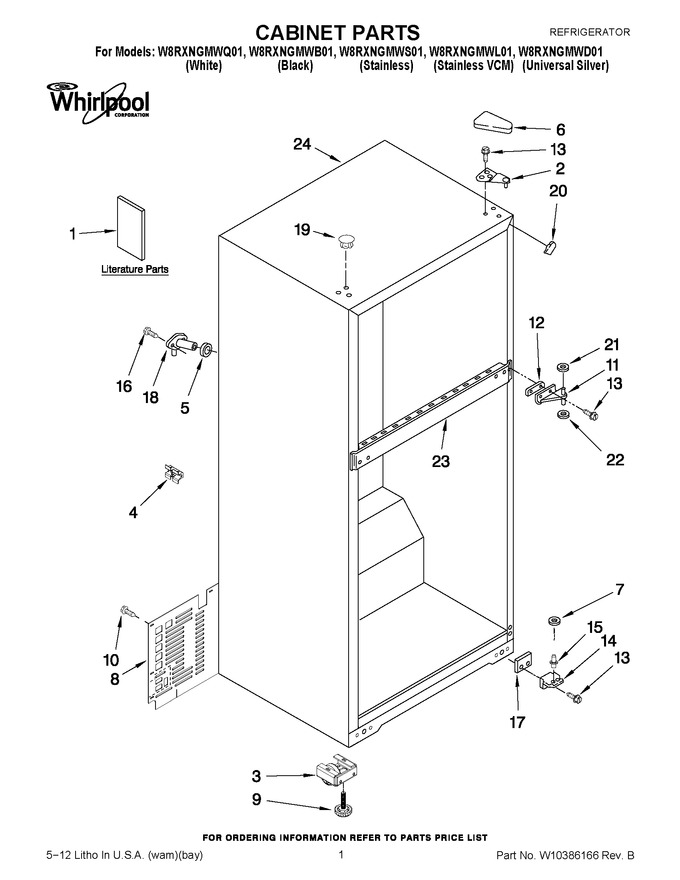 Diagram for W8RXNGMWB01