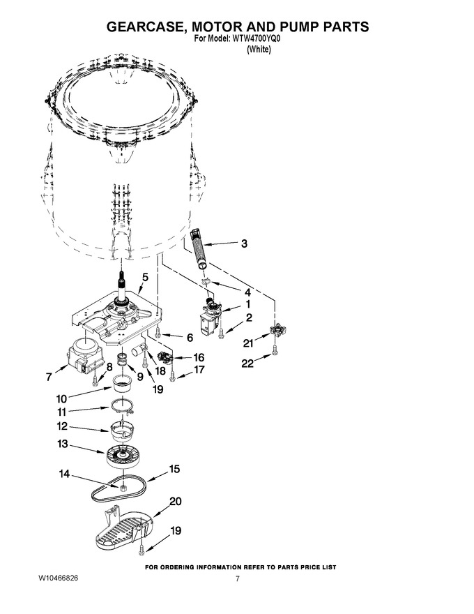 Diagram for WTW4700YQ0