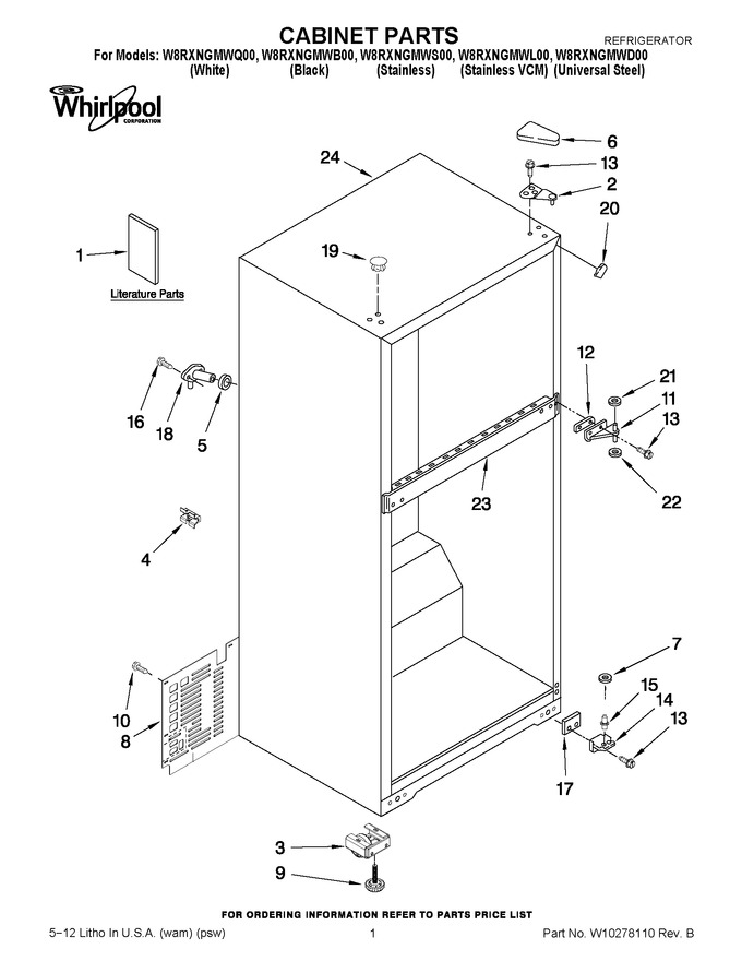 Diagram for W8RXNGMWL00