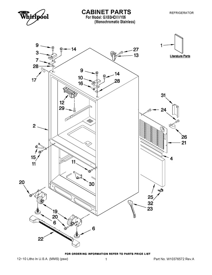 Diagram for GX5SHDXVY05