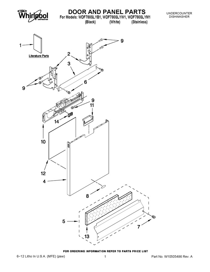 Diagram for WDF780SLYB1