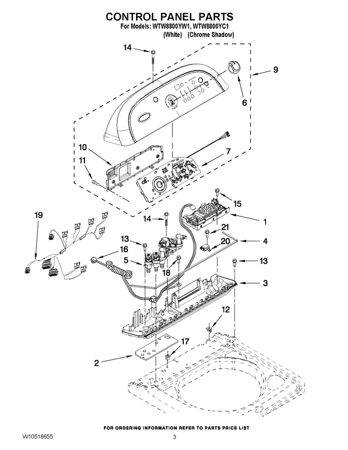 Diagram for WTW8800YW1
