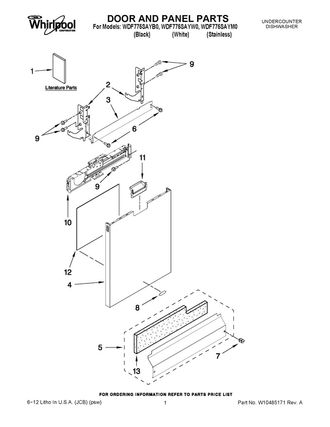 Diagram for WDF775SAYW0