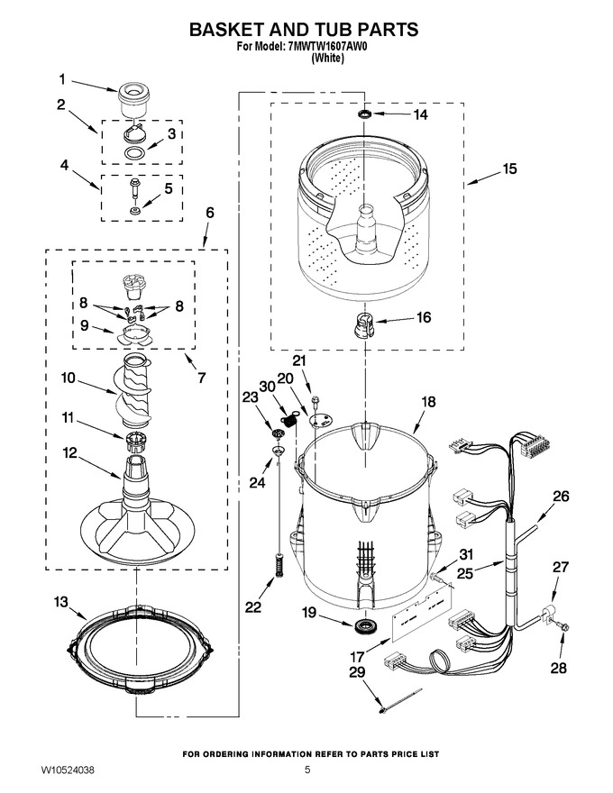 Diagram for 7MWTW1607AW0