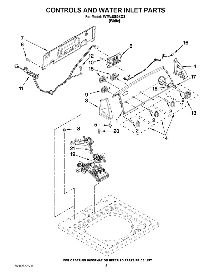 Diagram for WTW4850XQ3