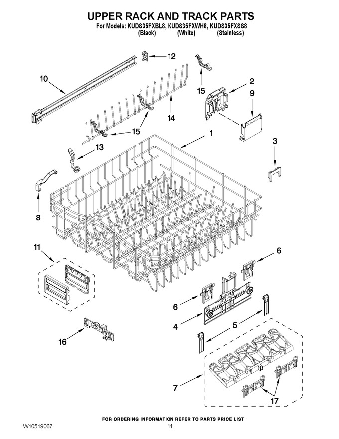 Diagram for KUDS35FXBL8