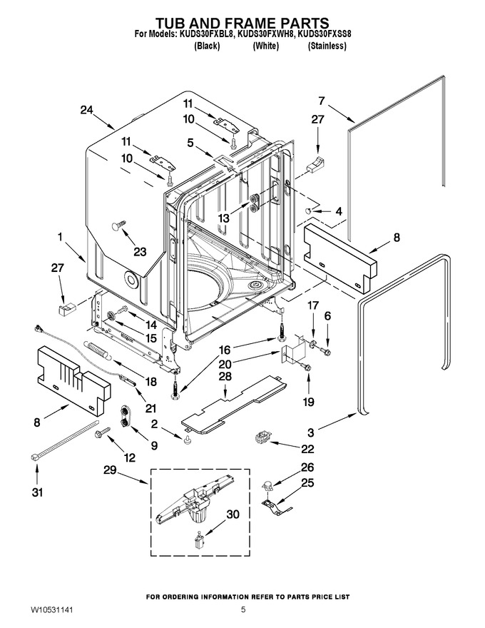 Diagram for KUDS30FXBL8