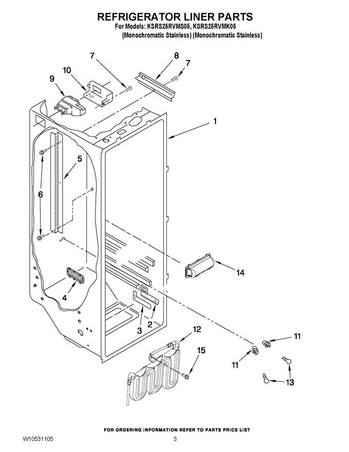 Diagram for KSRS25RVMS05