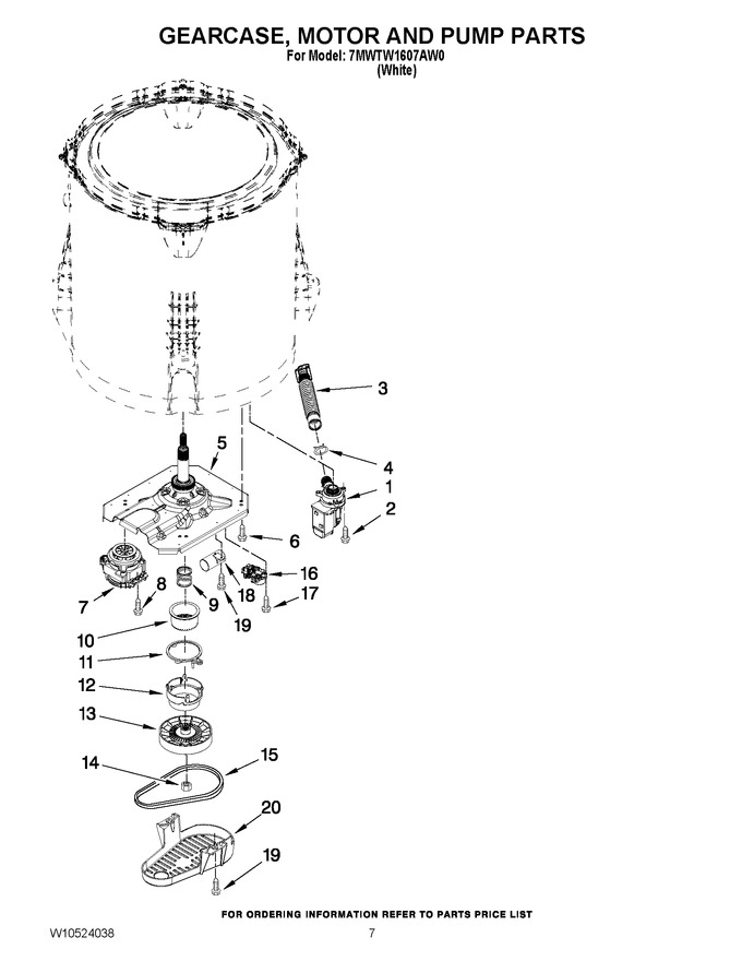 Diagram for 7MWTW1607AW0