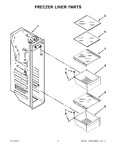 Diagram for 04 - Freezer Liner Parts