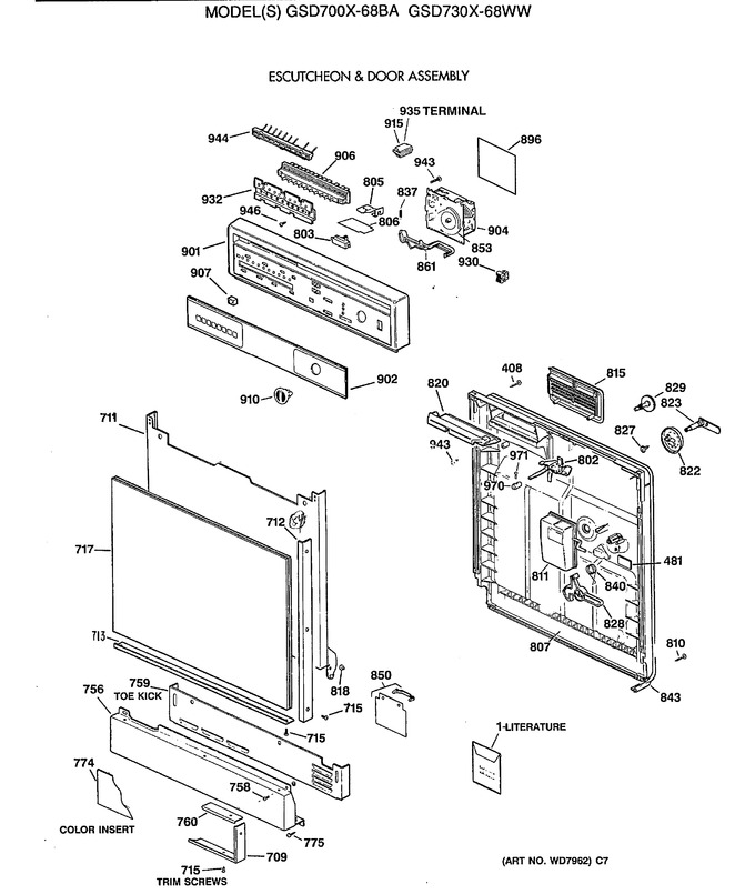 Diagram for GSD715X-68AA