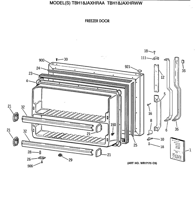 Diagram for TBH18JAXHRWW