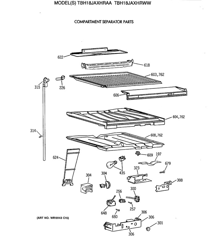 Diagram for TBH18JAXHRWW