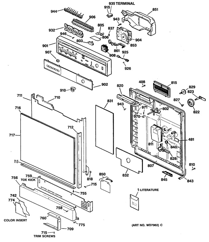 Diagram for GSD1920T60BB