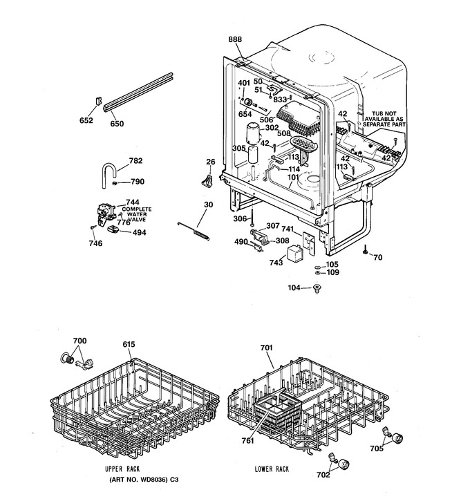 Diagram for HDA1000Z01WH