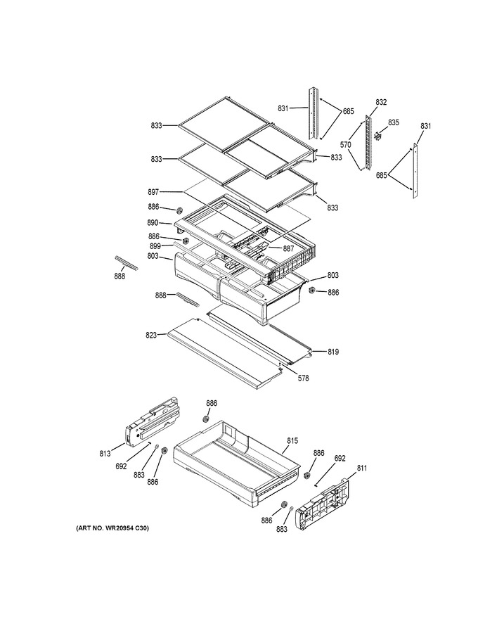Diagram for GFE26GGKHWW