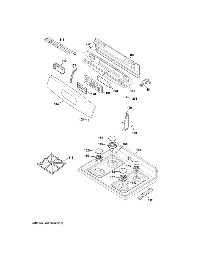 Diagram for JGB635DEK5WW