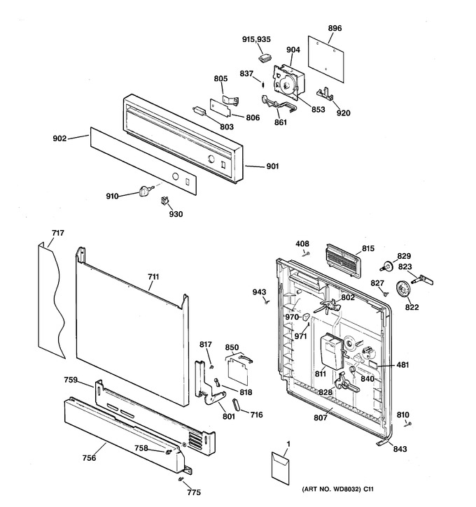 Diagram for HDA1000Z05WH