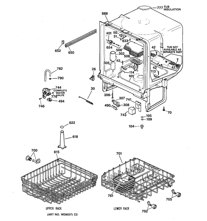 Diagram for GSD3620ZZ3BB