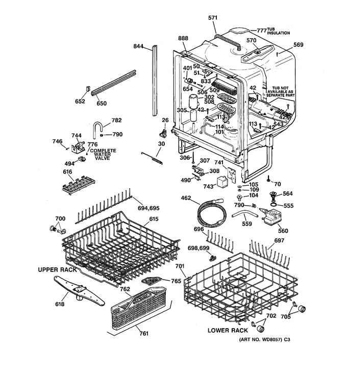 Diagram for GSD5236F01WW