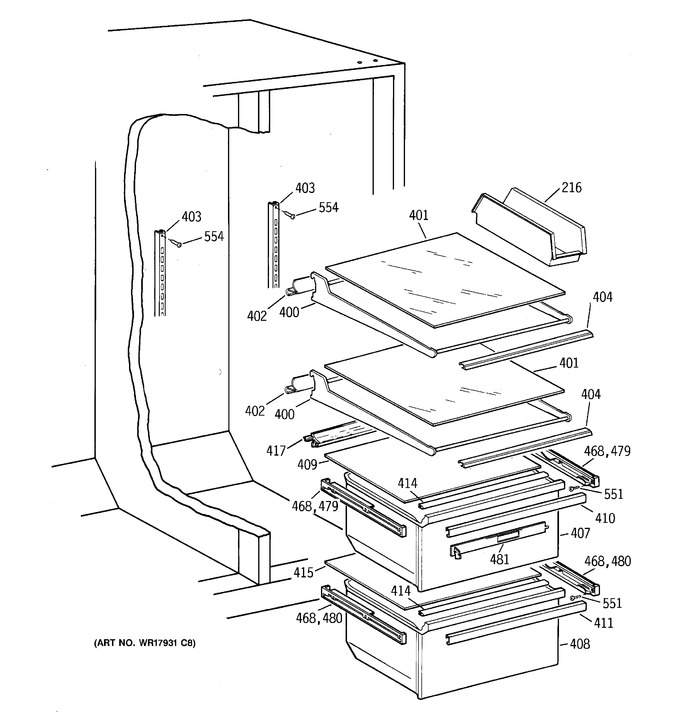 Diagram for CSX22GRBGWW