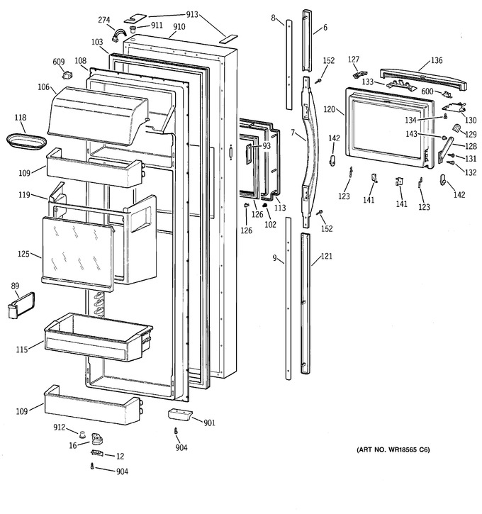 Diagram for TFX28PBBGWW