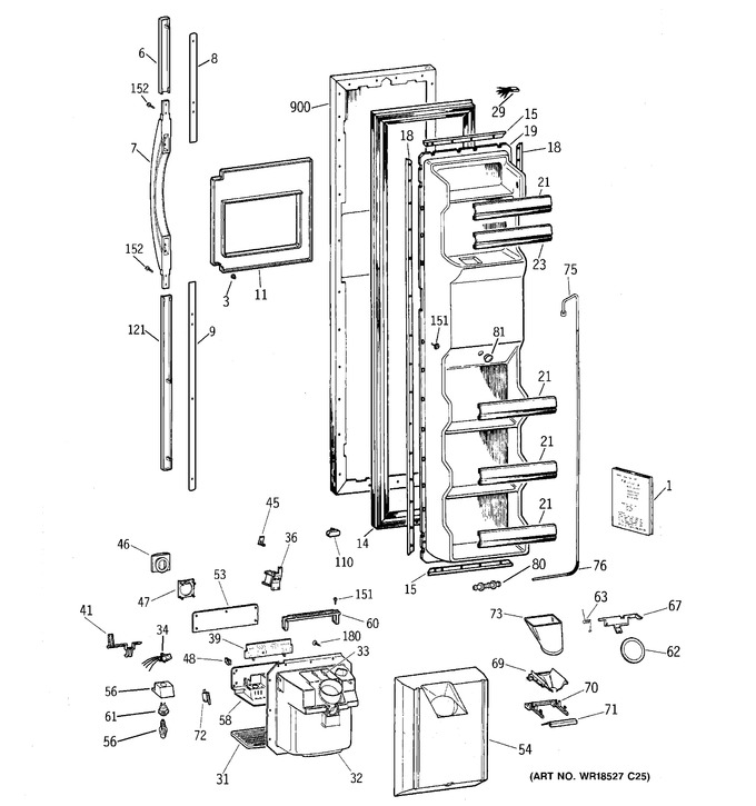 Diagram for TFX25CPCGAA