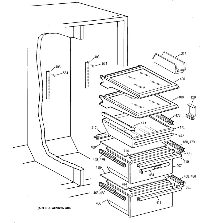 Diagram for TFX25VPBGWW