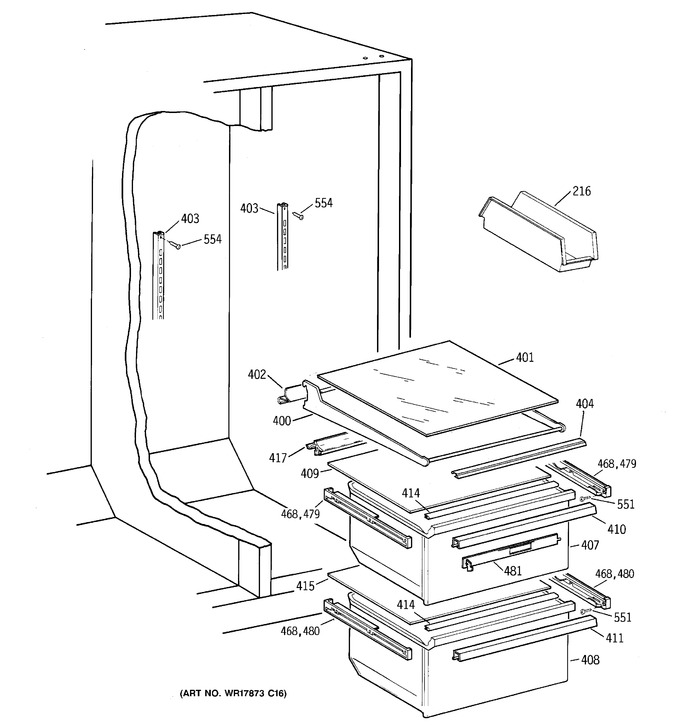 Diagram for TFX25JPCGWW