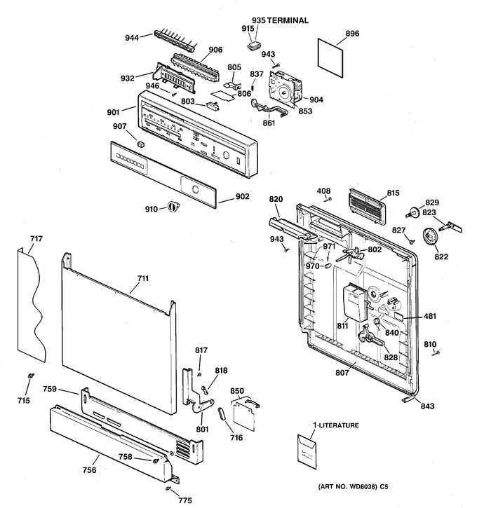 Diagram for GSD3620ZZ4BB