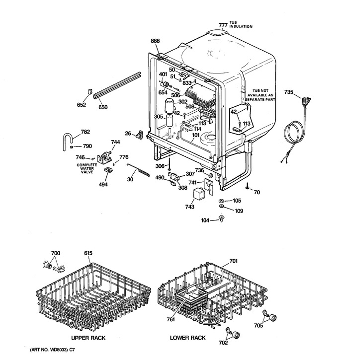 Diagram for GSD2231F00WW