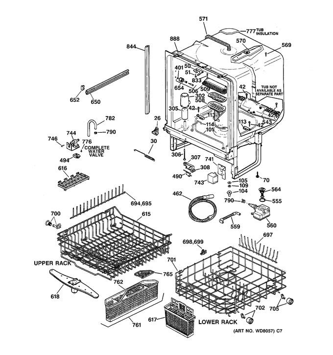 Diagram for GSDL132F00WW