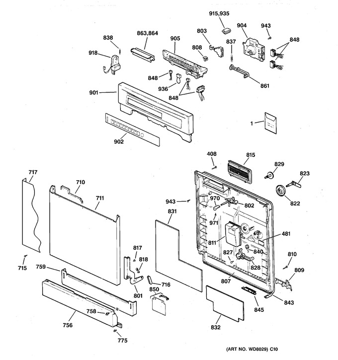 Diagram for GSD5330D02WW