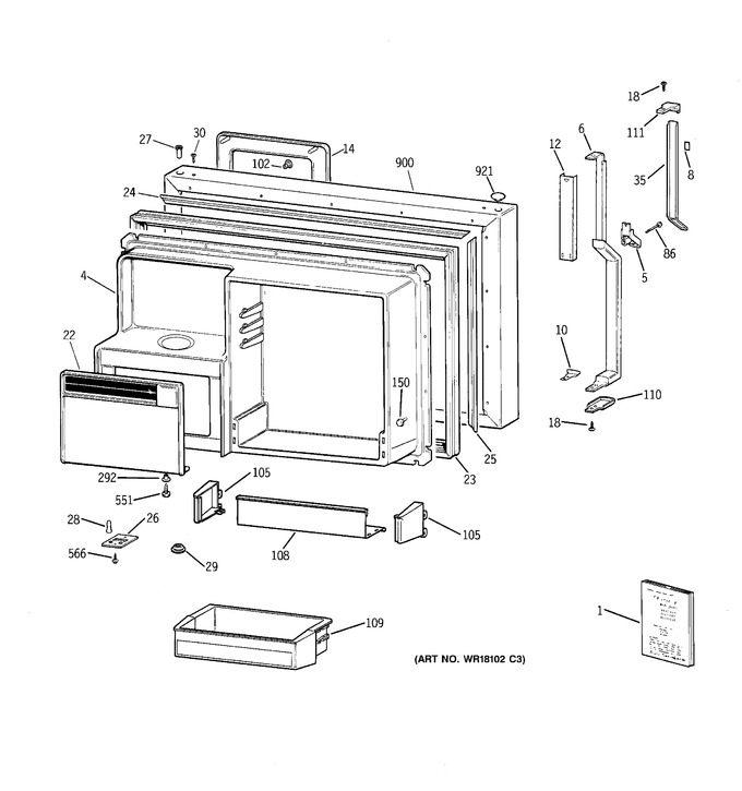 Diagram for TBE25PCTHLWW