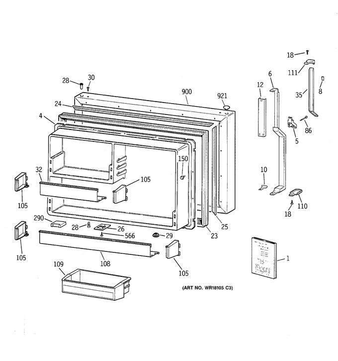 Diagram for TBT25PAXCRWW
