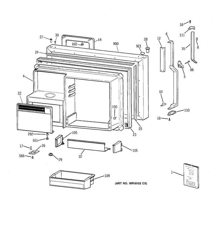 Diagram for TBX25PRYDLBB
