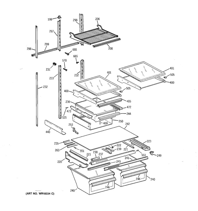 Diagram for TBX25PRYELWW