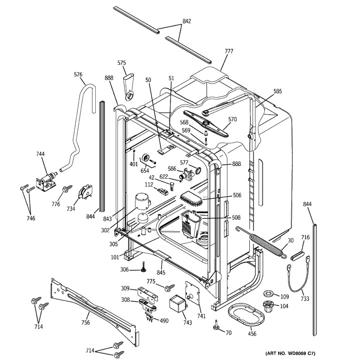 Diagram for PDW7300G00BB