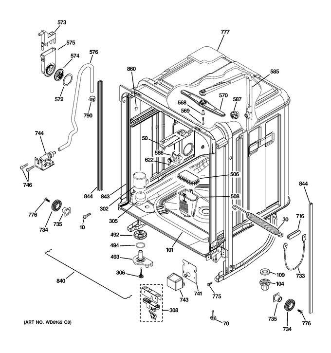 Diagram for PDW8700J03BB